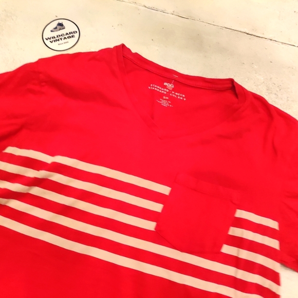 BDG striped T-Shirt | Red & white Stripes | Size Small - Picture 2 of 2